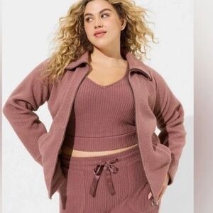 TORRID SHERPA ZIP UP JACKET